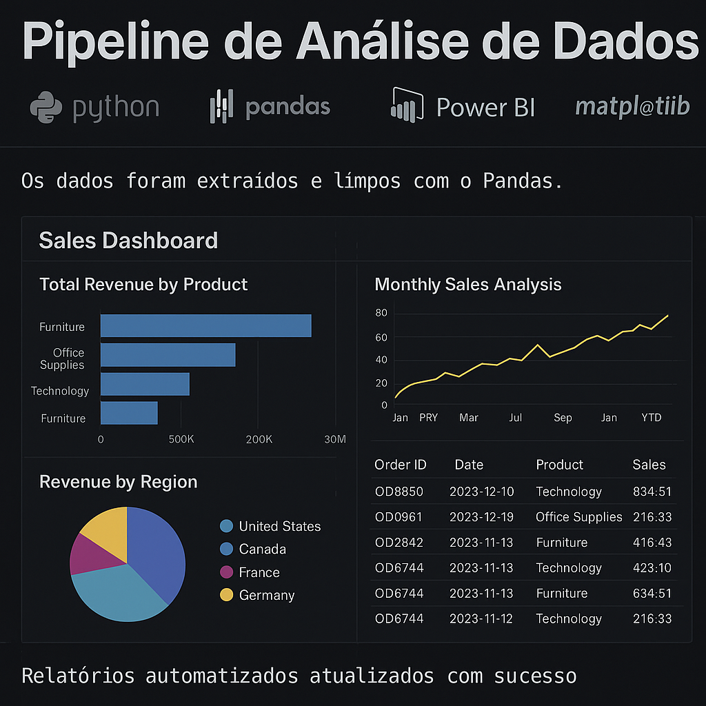 Pipeline Analise Vendas